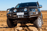 ARB 3423030B Toyota Tacoma 2005-2011 Deluxe Front Bumper Winch Ready with Grille Guard, Black Powder Coat Finish