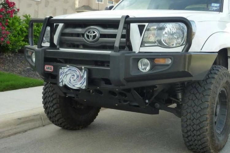 ARB 3423130B Toyota Tacoma 2005-2011 Deluxe Front Bumper Winch Ready with Grille Guard, Black Powder Coat Finish