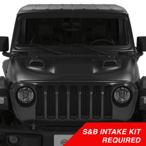 Air Hood Scoops For Jeep Wrangler Rubicon / Gladiator (S&B Intake Required) S&B