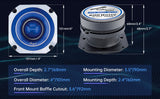 Heavy Duty Titanium Super Tweeter (ATR-4061-BLU) Audiopipe