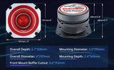 Heavy Duty Titanium Super Tweeter (ATR-4061-RED) Audiopipe