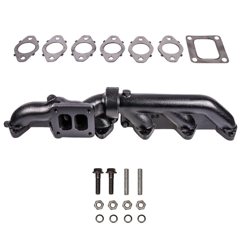 Pulse Flow Exhaust Manifold Kit Fits 2003-2007 5.9L Cummins 2-Pc T4 ATS Diesel Performance