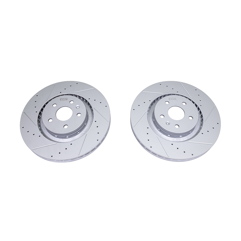 ZZP ATS-V Front Cross Drilled and Slotted Rotors