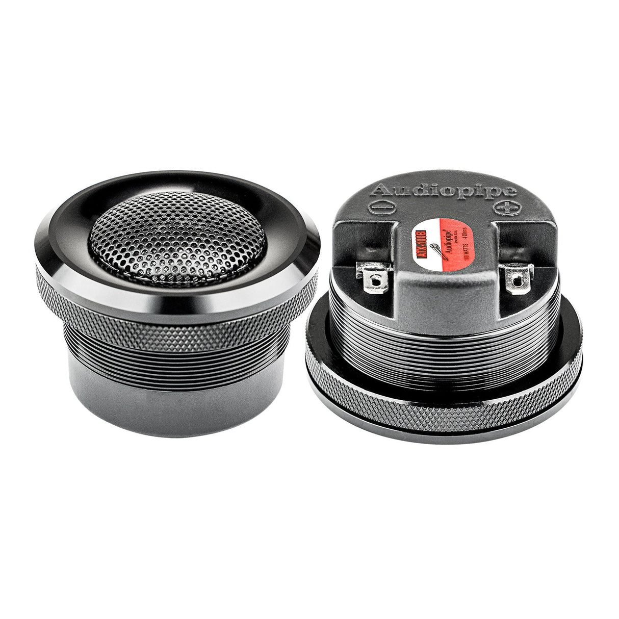 1” Silk Dome Tweeter, Black (ATX-100B), Sold in pairs Audiopipe