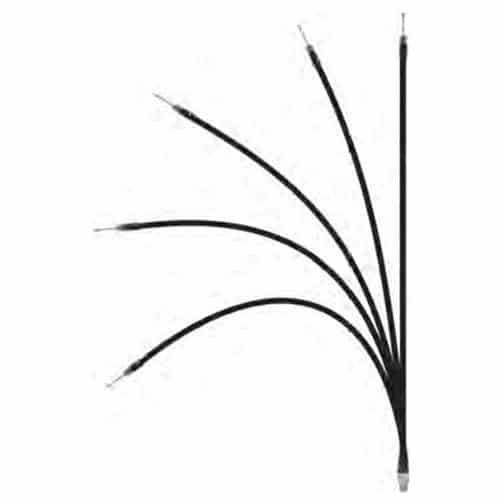 TekShack AU AUFLEX4-B Black 4ft Tactical Superflex Antenna Accesories Unlimited