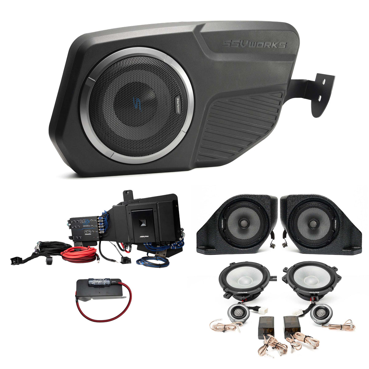 Alpine R- Series Plug & Play Full System Bundle 2 & 4-Door (NON-B&O System) | '21- Current Ford Bronco