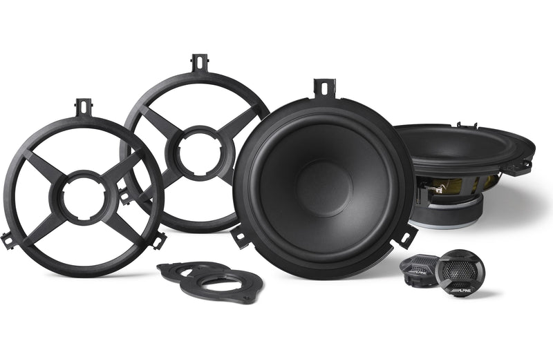 Alpine Plug & Play SPV-65X-WRA Full Speaker System Bundle | '07-'18 JK Wrangler