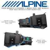Alpine Status Series Plug & Play Full System Bundle Upgrade (Non-B&O System) | '21- Current Ford Bronco