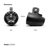 ExtremeTower Speakers TA8 -1 Bluetooth Amplified + 1 Passive Tower Speaker