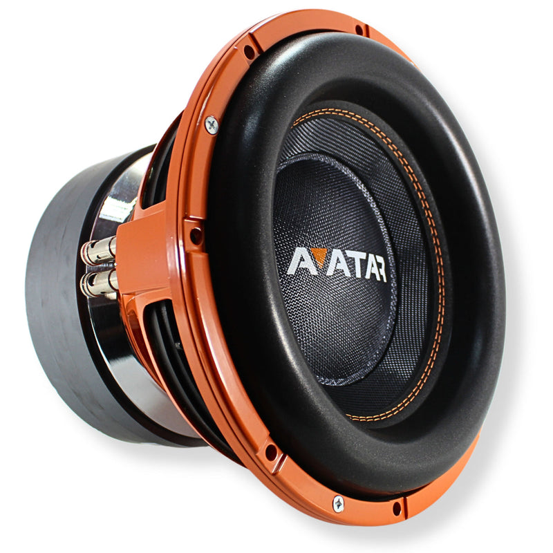 12" 6000 Watts Peak Dual 2 Ohm Subwoofer Avatar Tsunami Orange STU-1246-D2