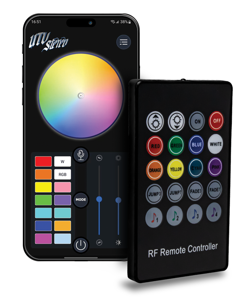 Bluetooth® RGB LED Controller Kit | UTVS-RGB-BTKIT UTV Stereo