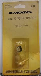 Archer Electronics mini PC Potentiometer 271-335 Archer