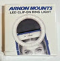 Arkon Mounts Rechargeable LED Selfie Clip-On Ring Light TekShack