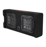 Kicker Dual Down-Firing 12" L7T 2-Ohm Subwoofer Enclosure | Universal Fitment