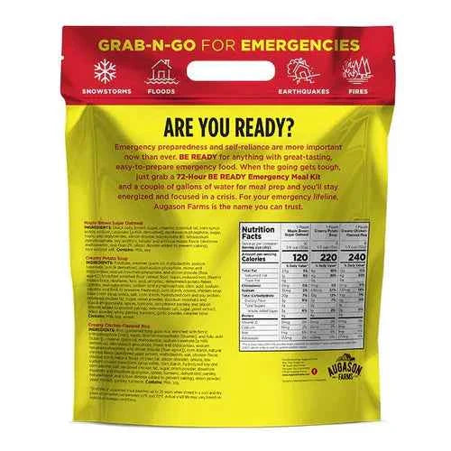 Augason Farms 72-Hour 1-Person BE READY Emergency Food Supply (5 Pack) TekShack