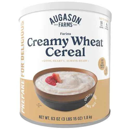 Augason Farms Creamy Wheat Cereal #10 Can TekShack