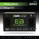 Eco Battery (48V) 51V 160AH Battery Bundle / Polaris Ranger EV