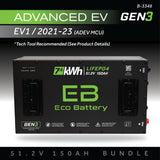 Eco Battery (48V) 51V 150AH Battery Bundle / Advanced EV EV1 / 2021-23 (ADEV MCU)