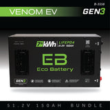 Eco Battery (48V) 51V 150Ah Battery Bundle / Venom