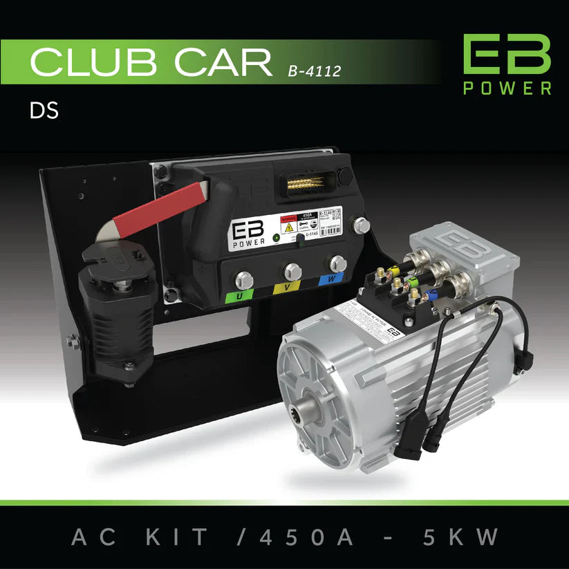 EB Power AC Kit / 450A + 5kW (BETTER TORQUE) / Club Car DS Series/Resistor Carts