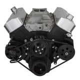 GM BB Standard Deck Compatible Front Accessory Drive - V-Belt with Alternator | Power Steering | Water Pump | Brackets and Bolts