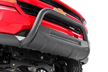 07-18 Silverado/Sierra 1500/ 07-19 SUV Bull Bar w/LED Light Bar Black Rough Country