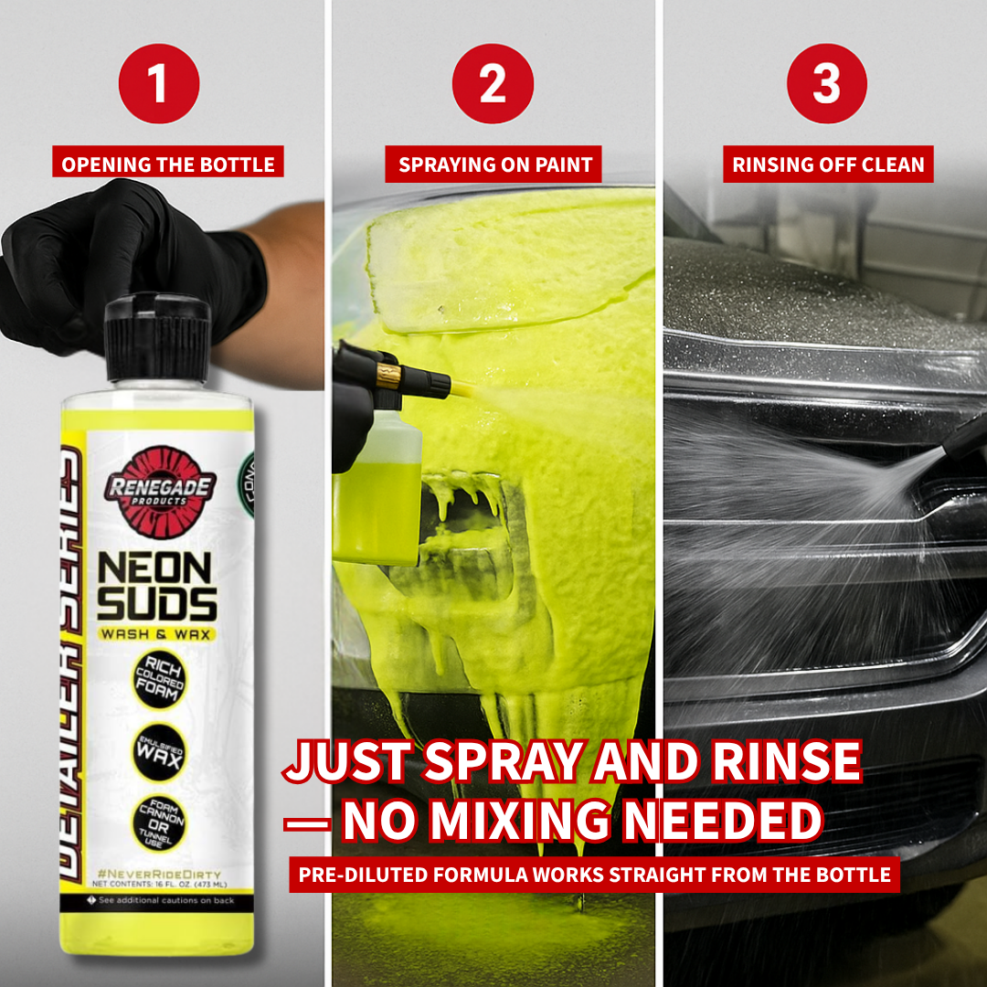 Neon Suds Colored Wash & Wax