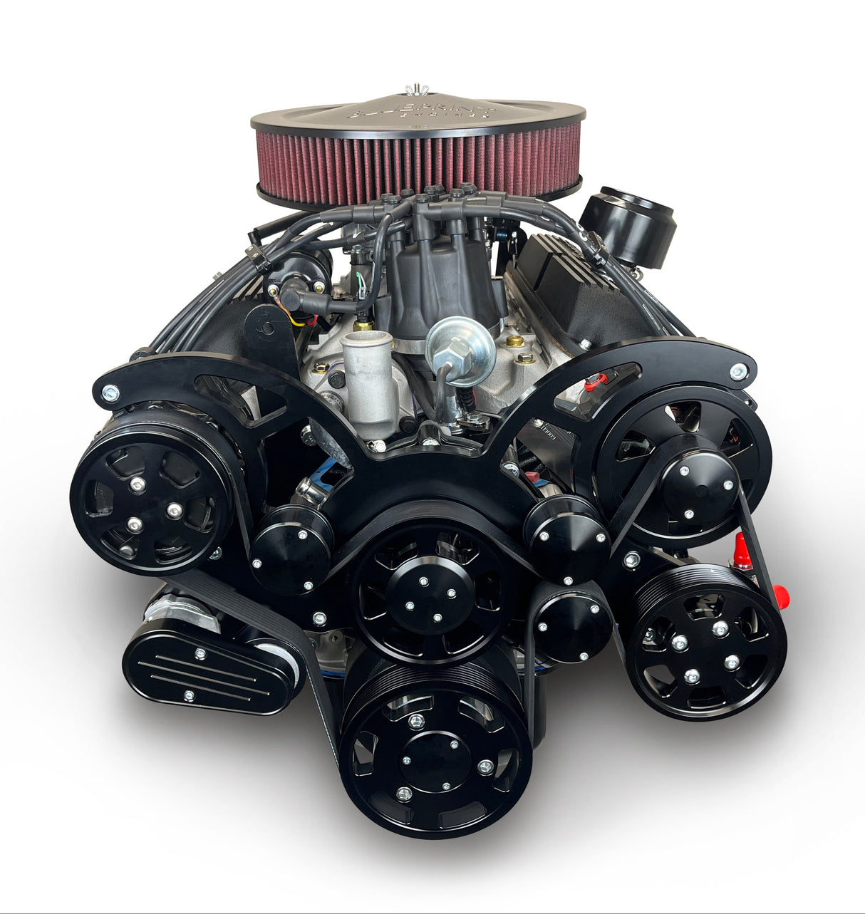 Ford Small Block Compatible 302 c.i. Engine and 4R70W Automatic Transmission - 365 Horsepower - Bronco Edition Builder Series - Black Pulley Kit - Fuel Injected