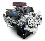 Ford Small Block Compatible 302 c.i. Engine and TKX Manual Transmission - 370 Horsepower - Standard Edition Builder Series - Polished Pulley Kit - Carbureted