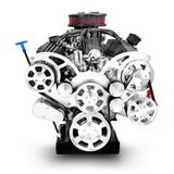 Ford Small Block Compatible 347 c.i. Engine and TKX Manual Transmission - 415 Horsepower - Standard Edition Builder Series - Polished Pulley Kit - Fuel Injected