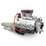 GM Big Block Compatible 598 c.i. Engine and 4L80E Automatic Transmission - 741 Horsepower - Standard Edition Builder Series - Polished Pulley Kit - Carbureted