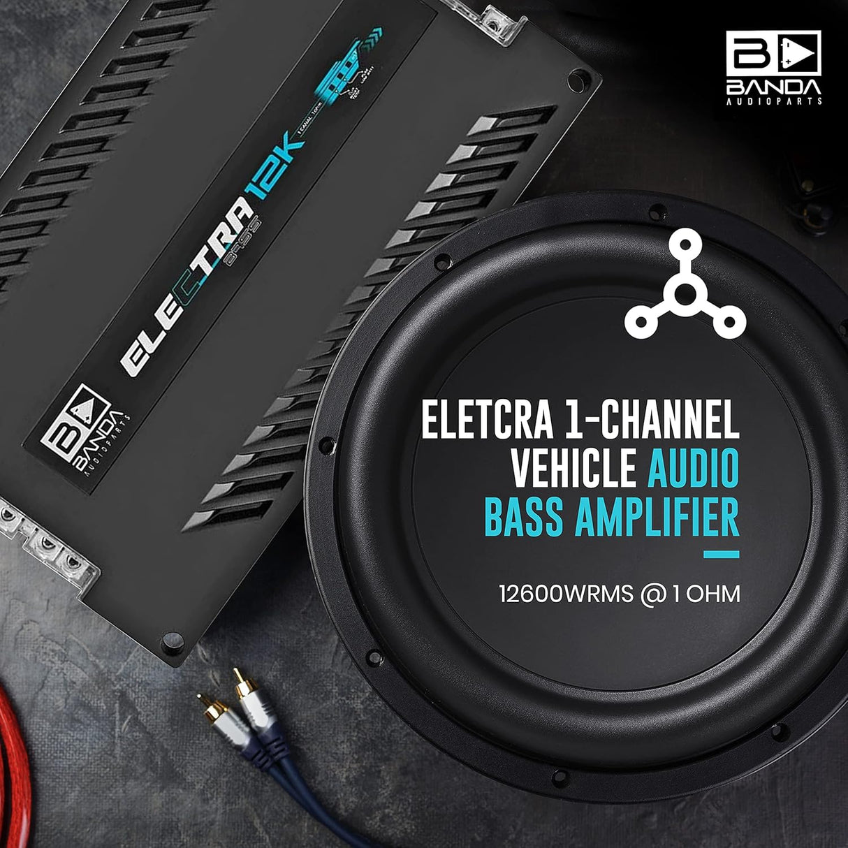 Banda Electra BASS 12K Car Amplifier 12000 Watts RMS 1 Ohms BANDA