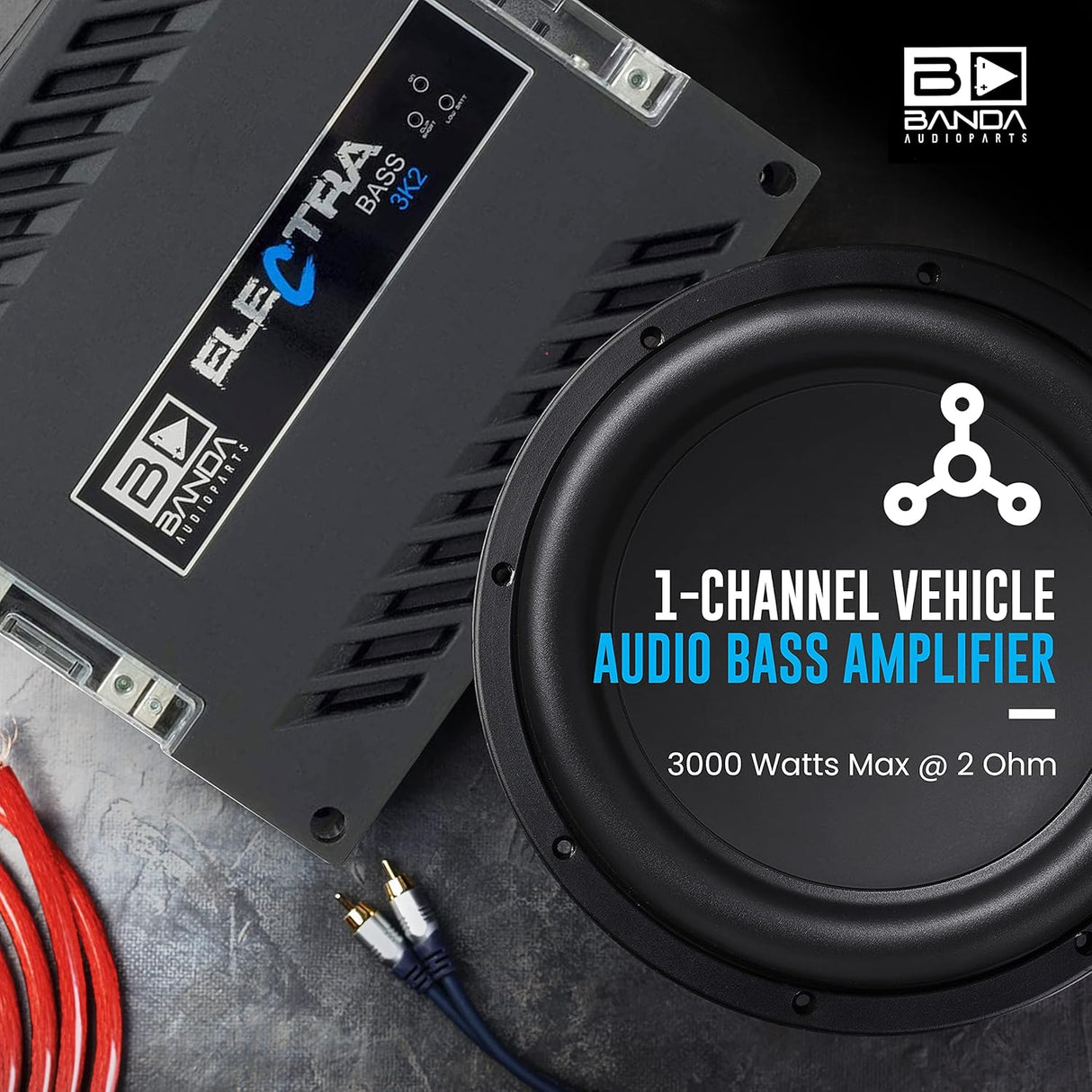 Banda Electra Bass 3K2 Amplifier Module 3000 Watts RMS 2 ohms BANDA