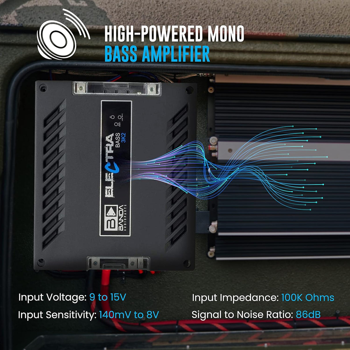 Banda Electra Bass 3K2 Amplifier Module 3000 Watts RMS 2 ohms BANDA