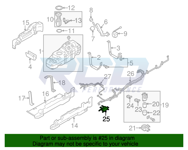 Ford 11-16 6.7L Power Stroke OEM Diesel Fuel Cooler
