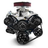 Chrysler Small Block Compatible 408 c.i. Engine and 727 Automatic Transmission - 465 Horsepower - Standard Edition Builder Series - Black Pulley Kit - Carbureted