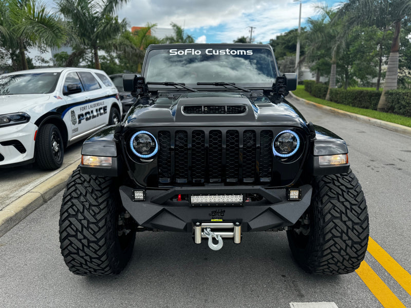 Jeep A Pillar Double Stack Aluminum Cube Light Brackets ( Wrangler / Gladiator ) 2018-2026