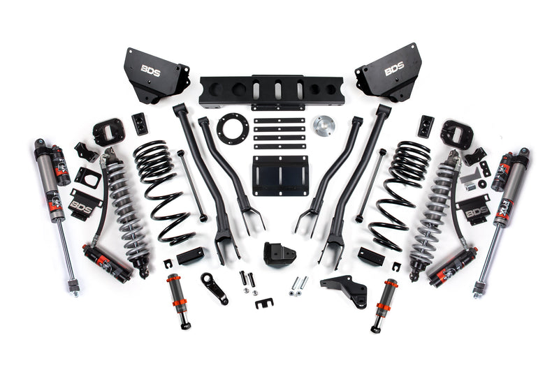 4 Inch Lift Kit w/ 4-Link | FOX 2.5 Coil-Over Conversion - Performance Elite | Ram 2500 (14-18) 4WD | Diesel BDS Suspension