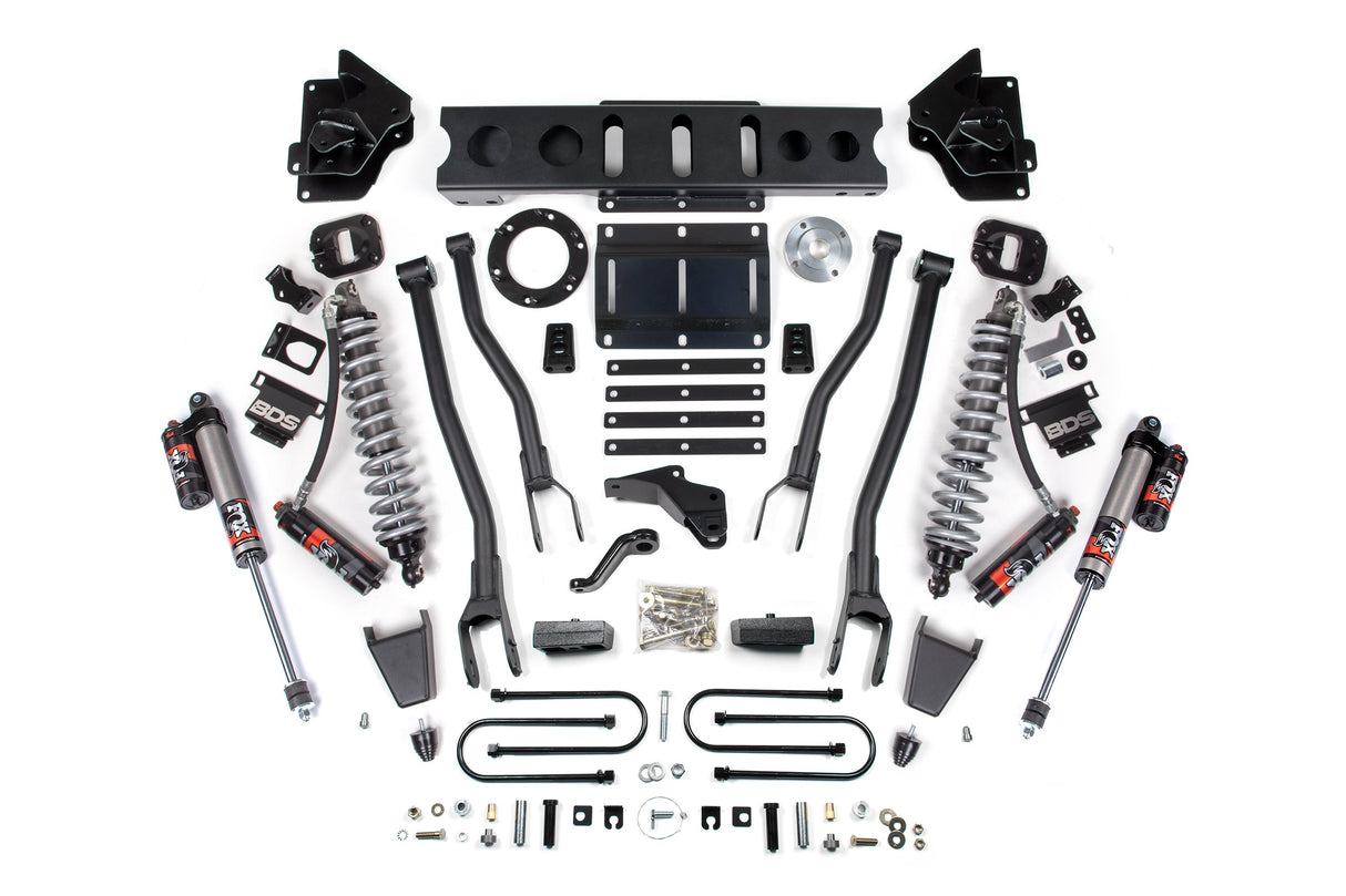 4 Inch Lift Kit w/ 4-Link | FOX 2.5 Coil-Over Conversion - Performance Elite | Ram 3500 (13-18) 4WD | Diesel BDS Suspension