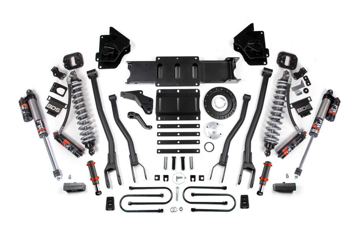4 Inch Lift Kit w/ 4-Link | FOX 2.5 Coil-Over Conversion - Performance Elite | Ram 3500 (13-18) 4WD | Diesel BDS Suspension