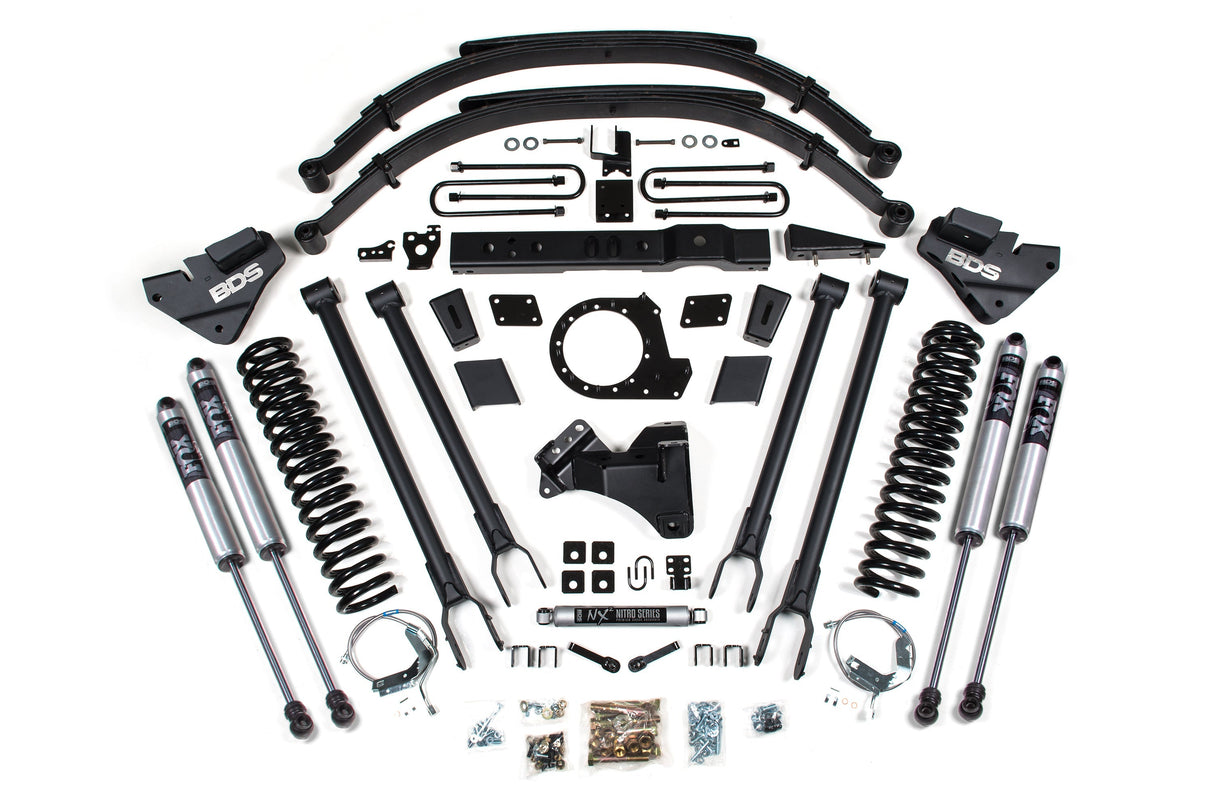 8 Inch Lift Kit | 4-Link Conversion | Ford F250/F350 Super Duty (17-19) 4WD | Diesel BDS Suspension