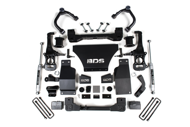 4 Inch Lift Kit | Chevy Silverado or GMC Sierra 1500 (19-24) 4WD | Gas BDS Suspension