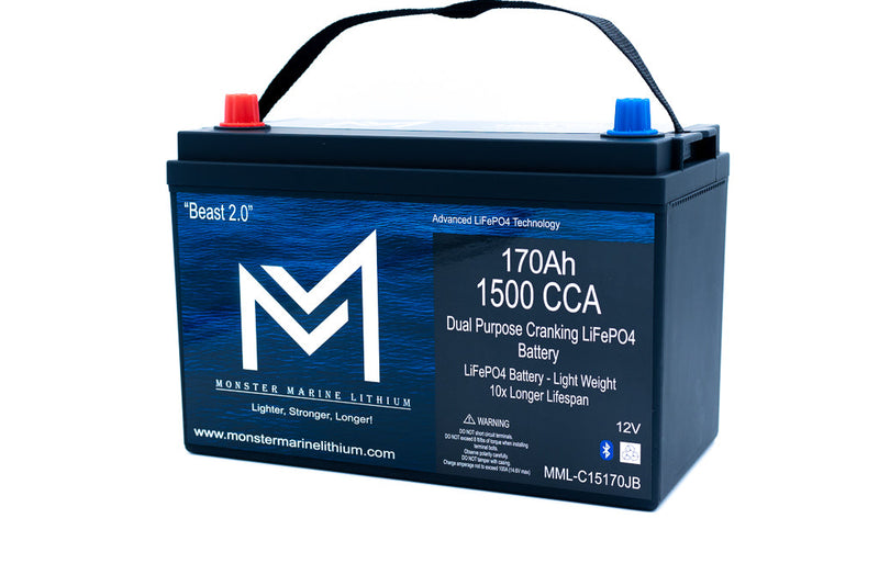1500 CCA 170AH Dual Purpose Cranking Lithium Beast 2.0 Bluetooth