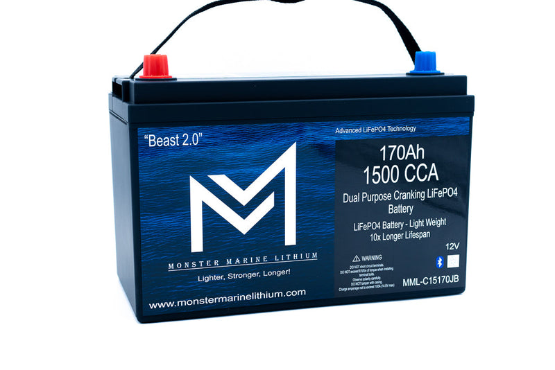 1500 CCA 170AH Dual Purpose Cranking Lithium Beast 2.0 Bluetooth