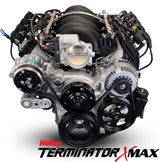 GM LS Compatible 376 c.i. Pro Series Engine - 530 Horsepower - Deluxe Dressed - Natural Pulley Kit - Holley Terminator X EFI System