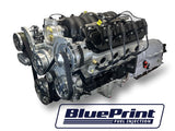 GM LS Compatible 376 c.i. Engine and ZF-8 Speed Automatic Transmission - 530 Horsepower - Standard Edition Builder Series - BluePrint Engines Calibrated ECU - Natural Pulley Kit