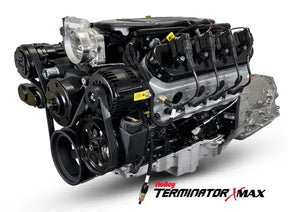BluePrint Engines BLS3768KB4X4 GM LS 376 c.i. 510 HP engine and 4L65/70E transmission 4WD Ready, Black Pulley Kit - main view