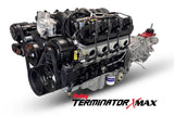 GM LS Compatible 427 c.i. Engine and T56 Manual Transmission - 605 Horsepower - Standard Edition Builder Series - Black Pulley Kit - Holley Terminator X EFI System