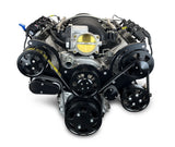 GM LS Compatible 376 c.i. Engine and ZF-8 Speed Automatic Transmission - 530 Horsepower - Standard Edition Builder Series - BluePrint Engines Calibrated ECU - Black Pulley Kit