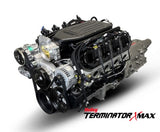GM LS Compatible 427 c.i. Engine and 4L65/70E Automatic Transmission - 585 Horsepower - Standard Edition Builder Series - Natural Pulley Kit - Holley Terminator X EFI System